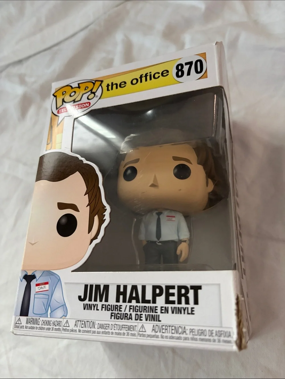 Funko Jim Halpert Pop! Figure - White Shirt, Blue Tie